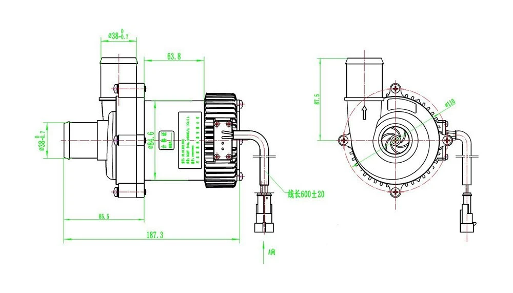 Hybrid Electric Vehicles Water Pump structure